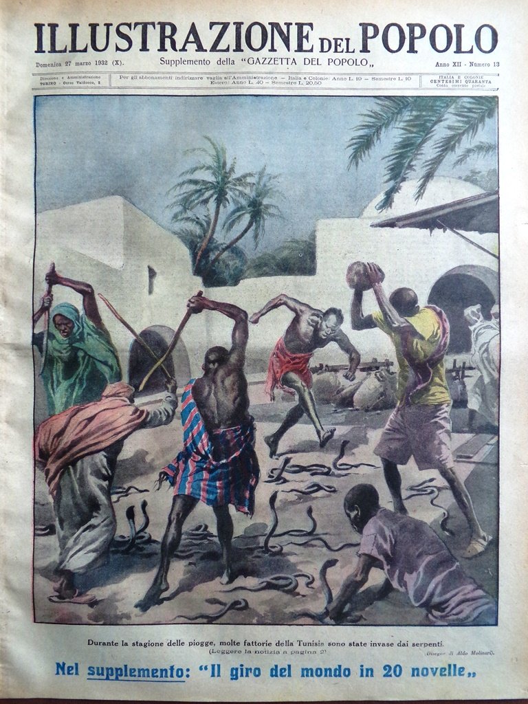 Illustrazione del Popolo 27 Marzo 1932 Fedor Saljapin Alessandria Crimea …