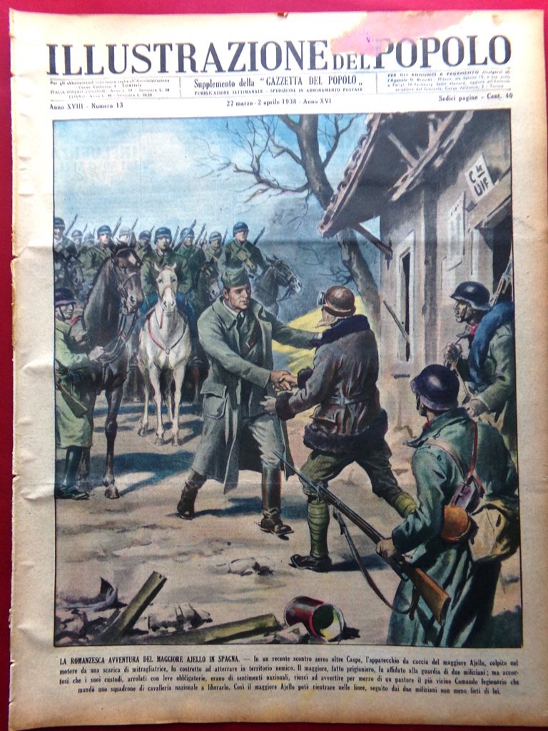 Illustrazione del Popolo 27 Marzo 1938 Spagna Donne del Nord … | Immagine principale