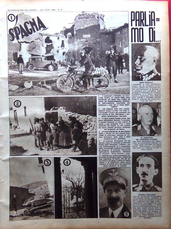 Illustrazione del Popolo 27 Marzo 1938 Spagna Donne del Nord … | Immagine Gallery 2