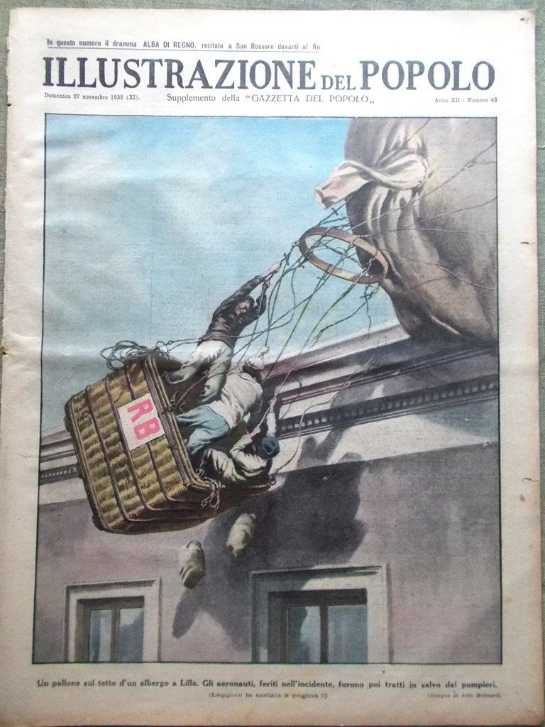 Illustrazione del Popolo 27 Novembre 1932 Proibizionismo Moglie Stalin Pensiero