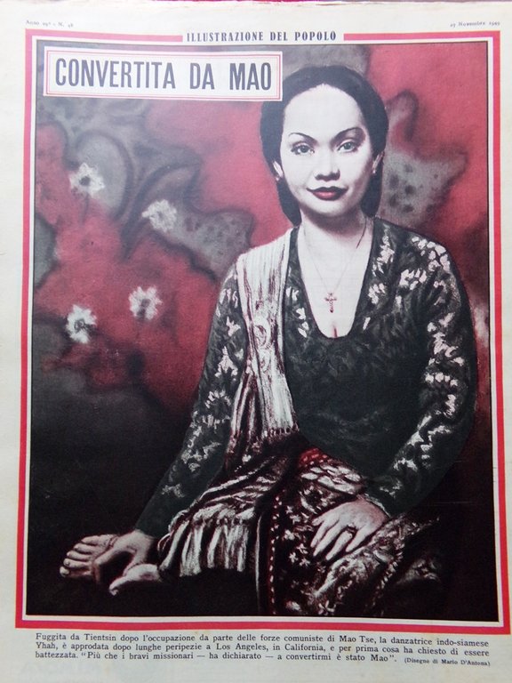 Illustrazione del Popolo 27 Novembre 1949 De Angelis Cancro Nazionale …