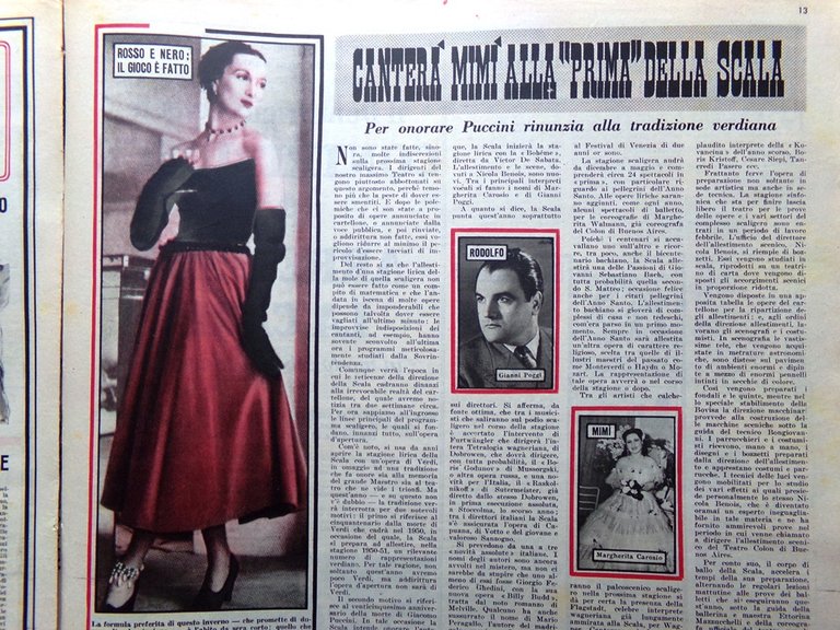 Illustrazione del Popolo 27 Novembre 1949 De Angelis Cancro Nazionale …