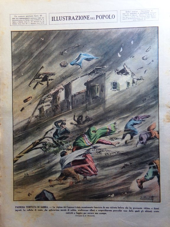 Illustrazione del Popolo 29 Agosto 1936 Mongolia Insorti Madrid Olimpiadi …