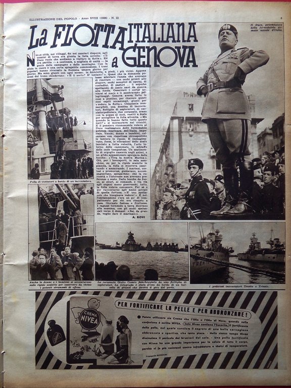 Illustrazione del Popolo 29 Maggio 1938 Duce Genova Tannu Tuva … | Immagine Gallery 2