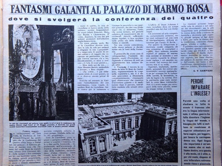 Illustrazione del Popolo 29 Maggio 1949 Maggi in Toscana Berlino …