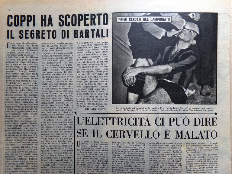 Illustrazione del Popolo 29 Settembre 1949 Noronic Barbieri Coppi Bartali …