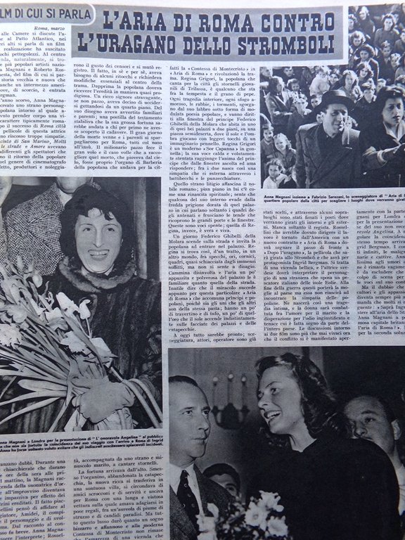 Illustrazione del Popolo 3 Aprile 1949 Nino Claudio Baceno Myrna …