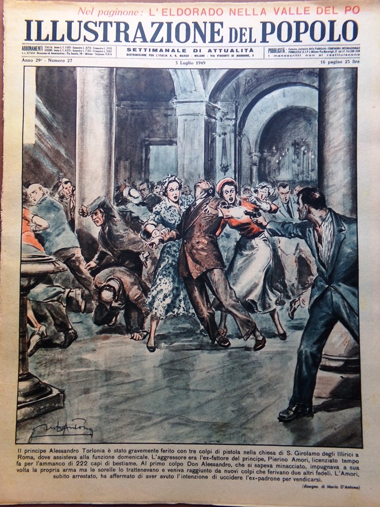 Illustrazione del Popolo 3 Luglio 1949 Torlonia Aimone Bambole Giapponesi …