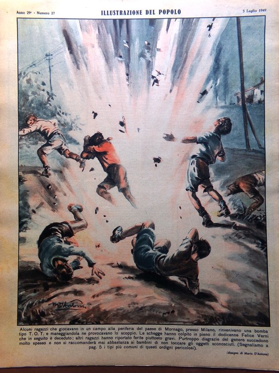 Illustrazione del Popolo 3 Luglio 1949 Torlonia Aimone Bambole Giapponesi …