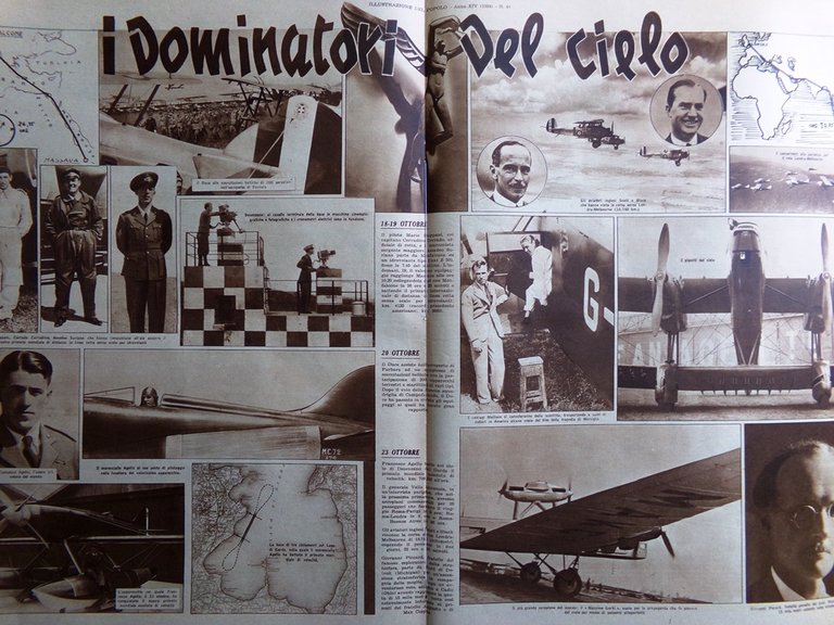 Illustrazione del Popolo 3 Novembre 1934 Aviazione Agello Re Somalia …