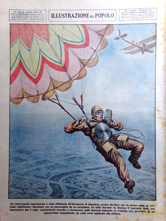 Illustrazione del Popolo 3 Novembre 1934 Aviazione Agello Re Somalia …