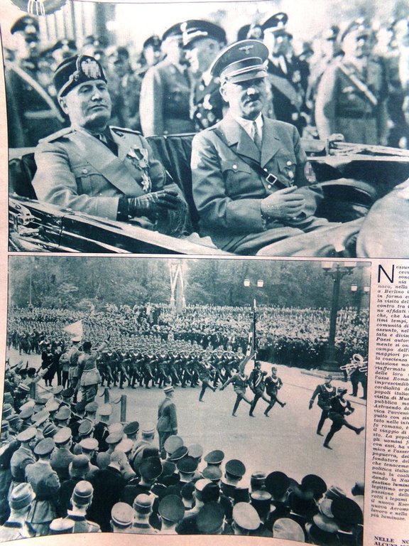 Illustrazione del Popolo 3 Ottobre 1937 Asse Duce Roma Berlino …
