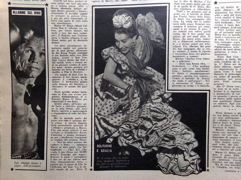 Illustrazione del Popolo 3 Ottobre 1949 Giampieri Corni Corinne Luchaire …