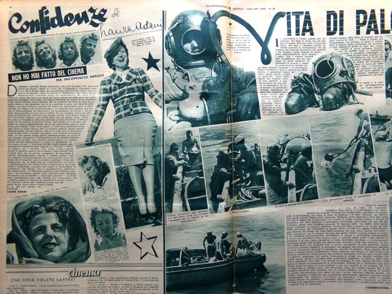 Illustrazione del Popolo 3 Settembre 1939 Palombari Corner Laura Adani … | Immagine Gallery 4