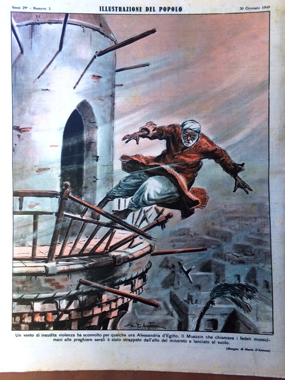 Illustrazione del Popolo 30 Gennaio 1949 Kravcenko Caruso Milan Marshall …