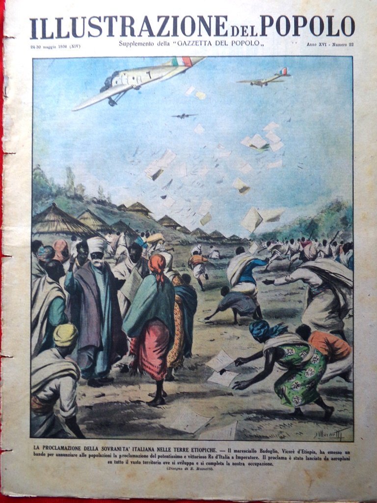 Illustrazione del Popolo 30 Maggio 1936 Leon Blum Pirandello Addis …