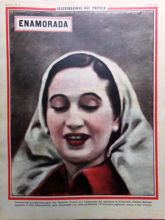 Illustrazione del Popolo 30 Ottobre 1949 Processo di Verona Armstrong …