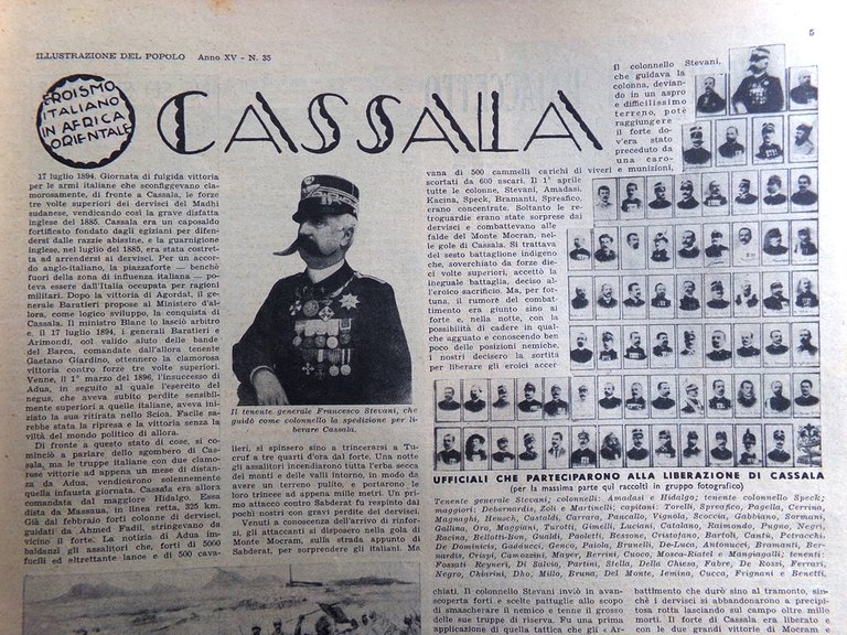 Illustrazione del Popolo 31 Agosto 1935 Cassala Scivolo Acqua Post …