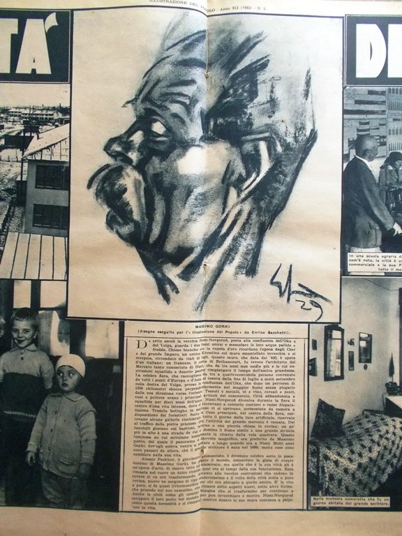 Illustrazione del Popolo 31 Gennaio 1932 Polizia Niznij Novgorod Gorki …