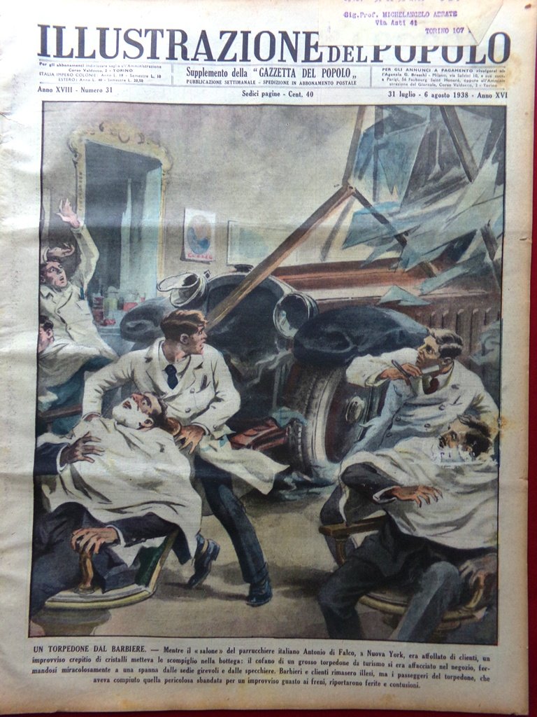 Illustrazione del Popolo 31 Luglio 1938 Ruwenzori De Filippo Giro … | Immagine principale