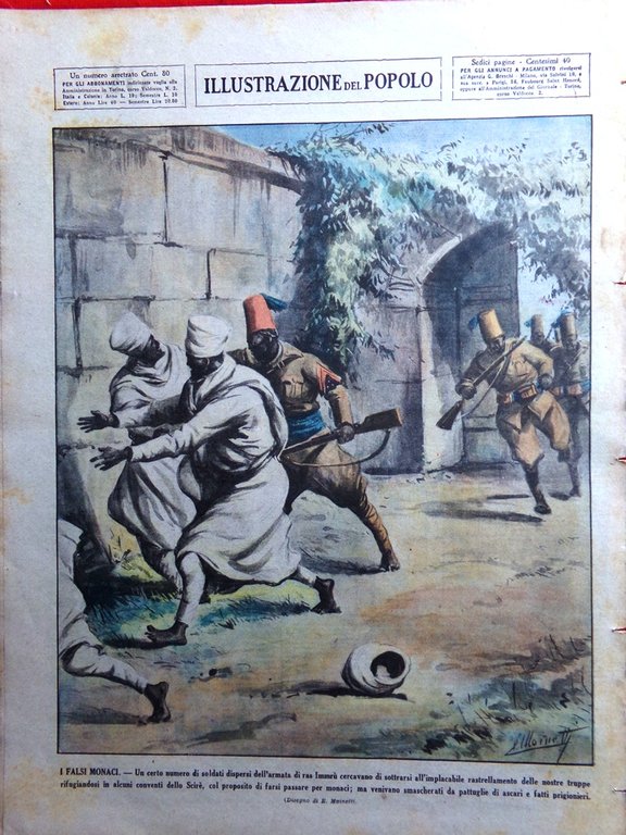 Illustrazione del Popolo 4 Aprile 1936 Adi Abo Selassiè Hitler …