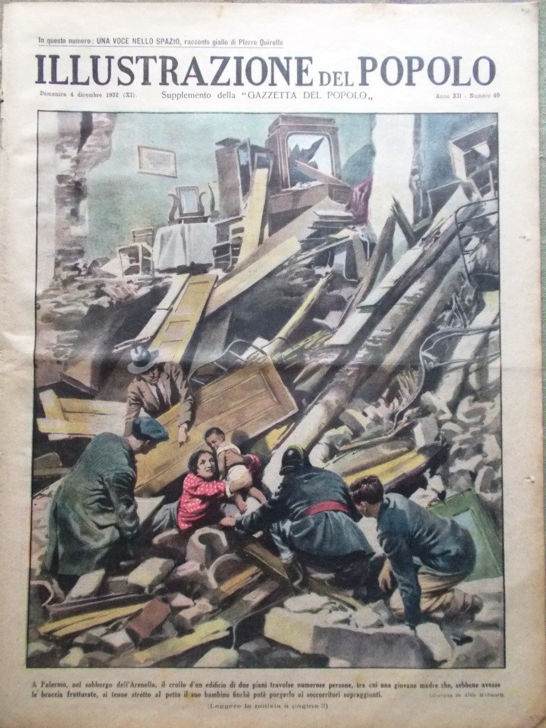 Illustrazione del Popolo 4 Dicembre 1932 Palermo Calcio Acrobazie Gustavo …