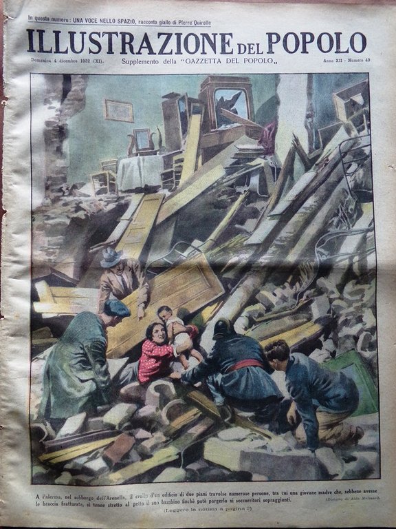 Illustrazione del Popolo 4 Dicembre 1932 Palermo Calcio Acrobazie Gustavo …