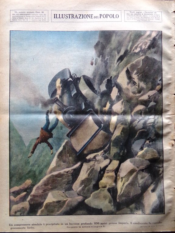 Illustrazione del Popolo 4 Dicembre 1932 Palermo Calcio Acrobazie Gustavo …