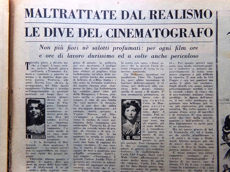 Illustrazione del Popolo 4 Dicembre 1949 Calcio Russell Gerarchi Fascisti …