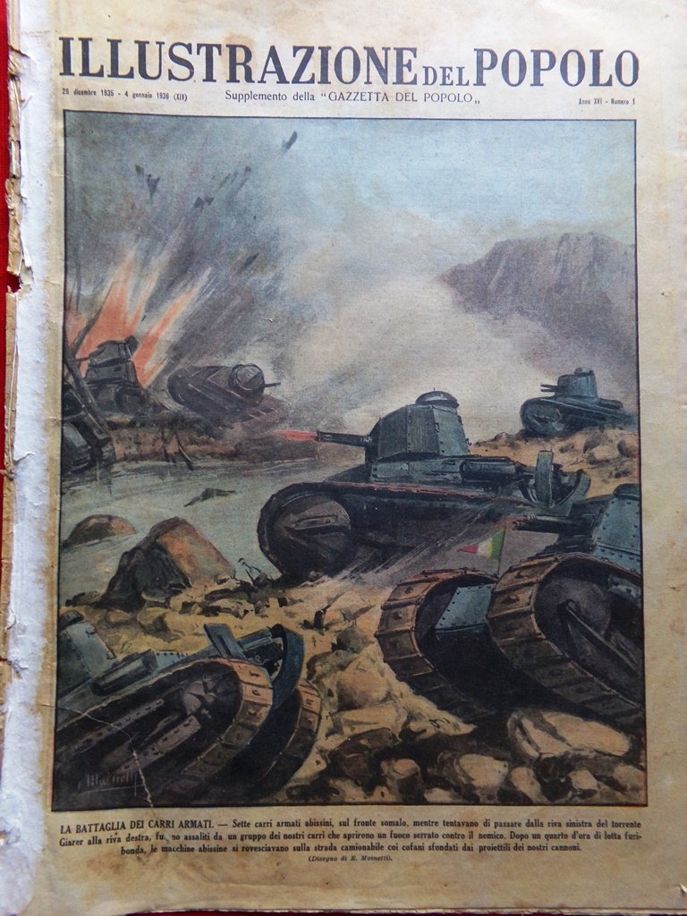 Illustrazione del Popolo 4 Gennaio 1936 Foreign Office Venable Carri …