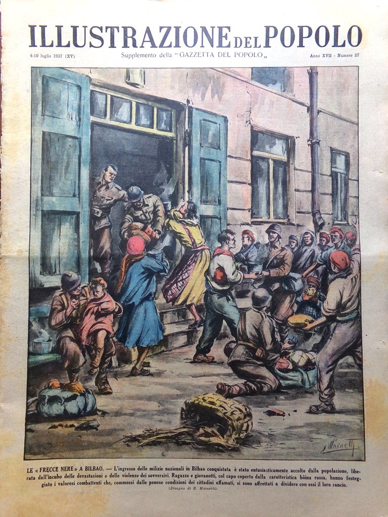 Illustrazione del Popolo 4 Luglio 1937 Wilkins Polo Conquista Santander …