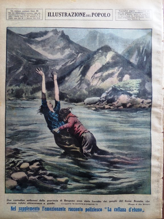 Illustrazione del Popolo 5 Giugno 1932 Garibaldi Cantanti Strada Earhart …