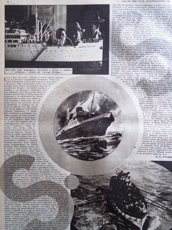 Illustrazione del Popolo 5 Giugno 1932 Garibaldi Cantanti Strada Earhart …