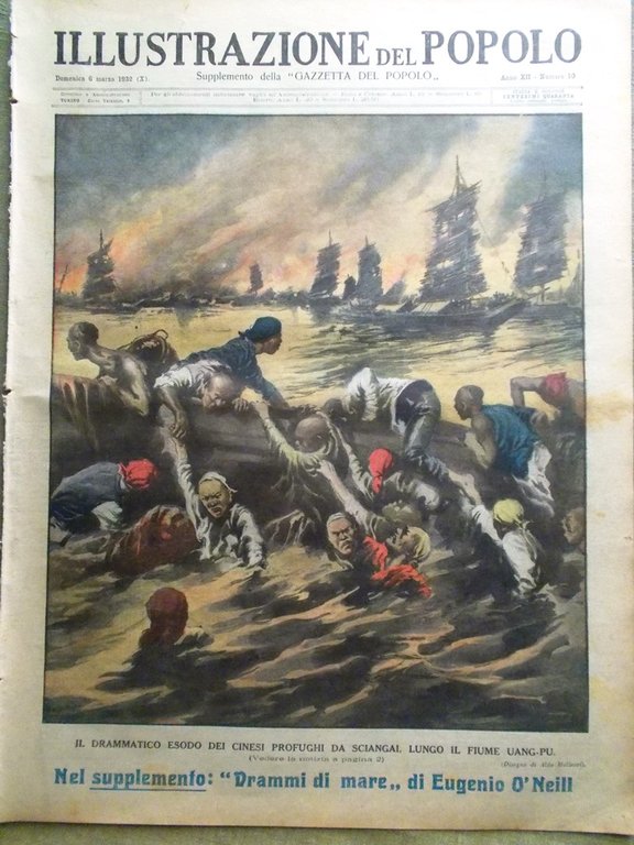Illustrazione del Popolo 6 Marzo 1932 Faust O'Neill Shangai Tabarin … | Immagine Gallery 1