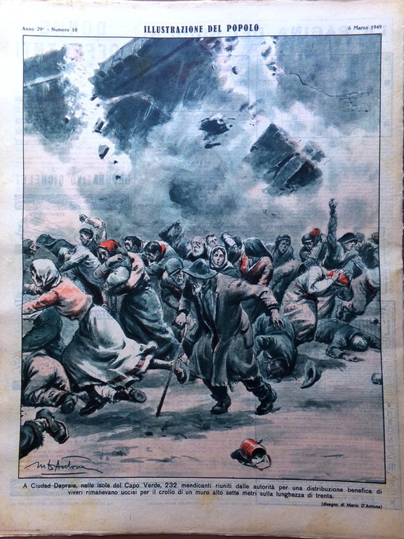 Illustrazione del Popolo 6 Marzo 1949 Politica in Sicilia Droga …