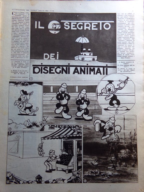 Illustrazione del Popolo 7 Settembre 1935 Manovre Lago d'Iseo Anguilla …