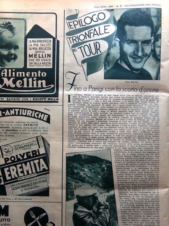 Illustrazione del Popolo 7 Agosto 1938 Scalata Eiger Gino Bartali … | Immagine Gallery 2