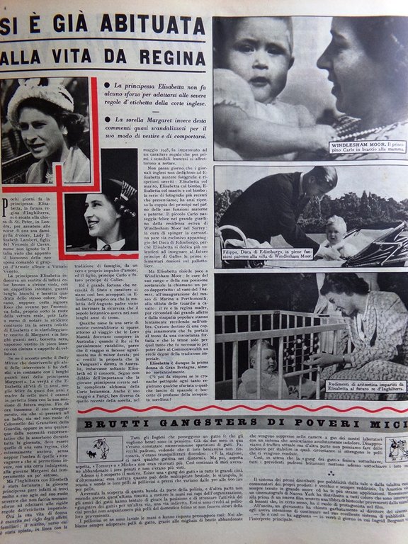 Illustrazione del Popolo 7 Agosto 1949 Churchill Elisabetta Inghilterra Bartali