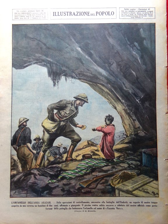 Illustrazione del Popolo 7 Marzo 1936 Amba Aradam Spagna Rossa …