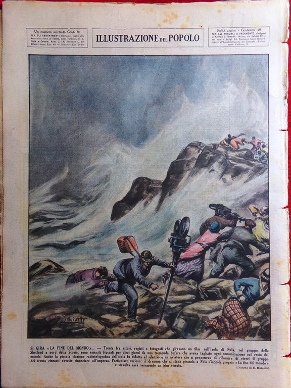 Illustrazione del Popolo 7 Novembre 1936 Palmira Salengro Duce Bologna …