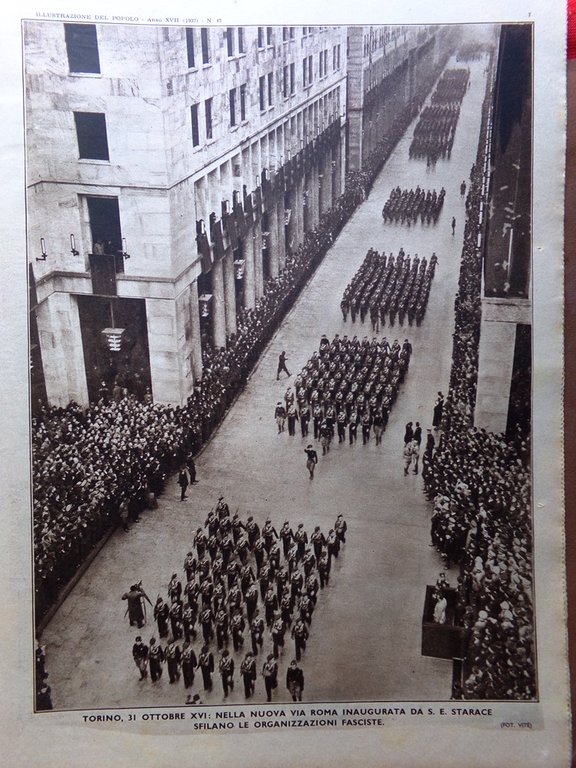 Illustrazione del Popolo 7 Novembre 1937 Battaglia Shangai Torre Pisa …