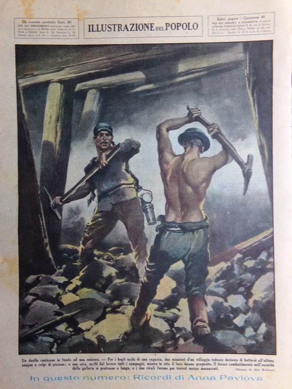 Illustrazione del Popolo 9 Febbraio 1935 Bacio Pescatori Perle Amazzonia …