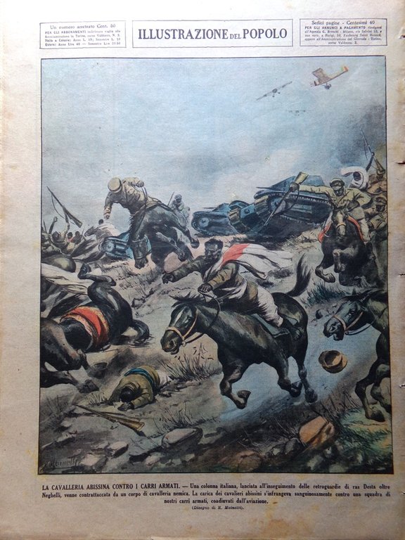 Illustrazione del Popolo 8 Febbraio 1936 Neghelli Bottego Giappone Harlow …