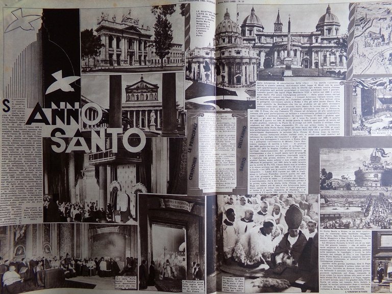 Illustrazione del Popolo 9 Aprile 1933 Anno Santo Fine del …