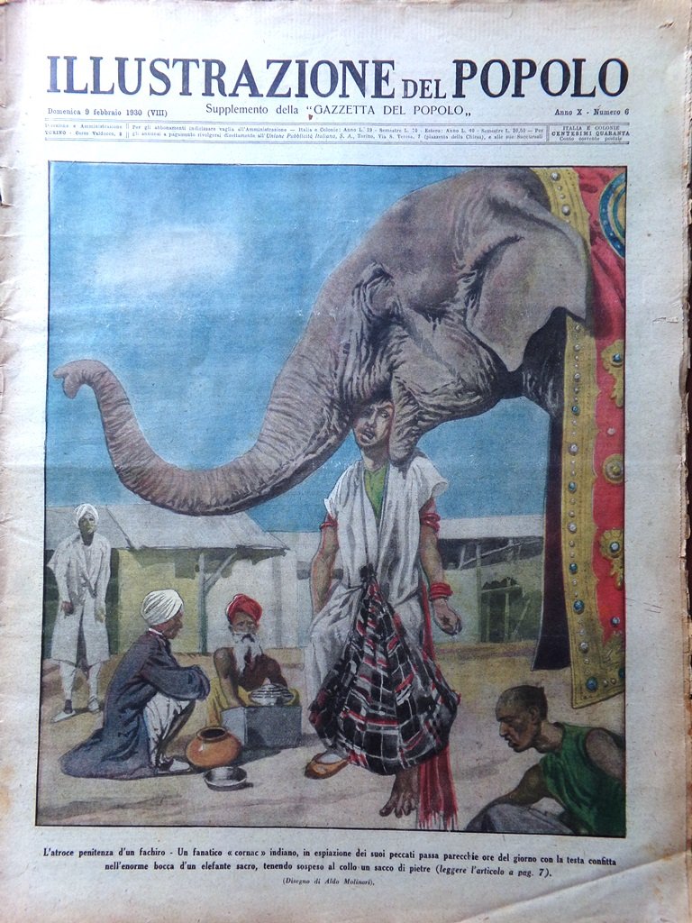 Illustrazione del Popolo 9 Febbraio 1930 Ferrucci Menjou Suss Architettura …