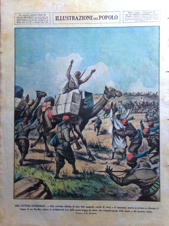 Illustrazione del Popolo 9 Maggio 1936 Ferrovie Africa Laurel Hardy …