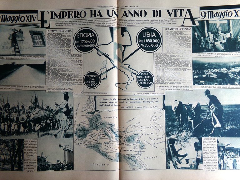 Illustrazione del Popolo 9 Maggio 1937 Impero Corallo Bilbao De …