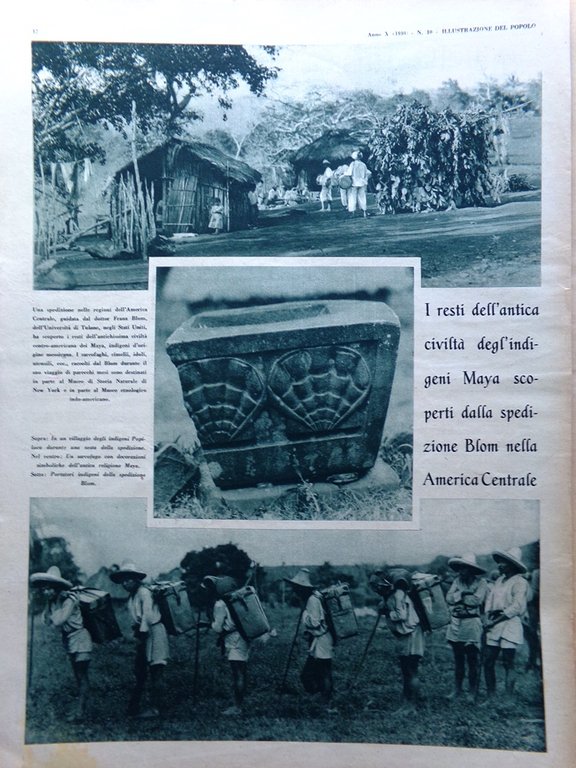 Illustrazione del Popolo 9 Marzo 1930 Lotta Religione Russia Sempione …