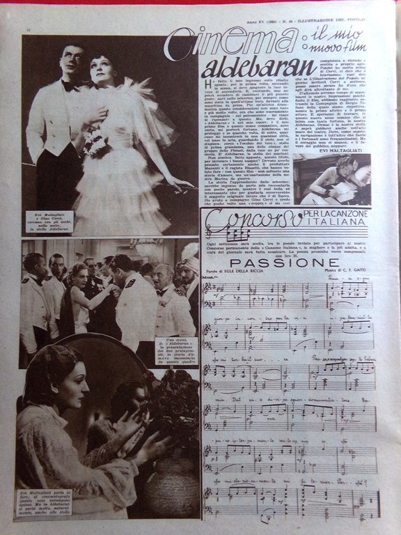 Illustrazione del Popolo 9 Novembre 1935 Vinci Naturismo Abissinia Maltagliati