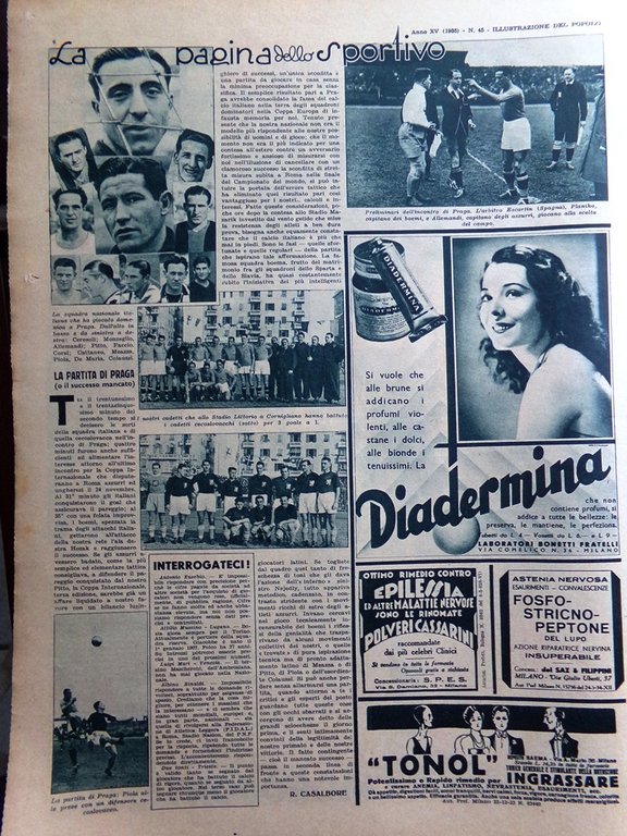 Illustrazione del Popolo 9 Novembre 1935 Vinci Naturismo Abissinia Maltagliati